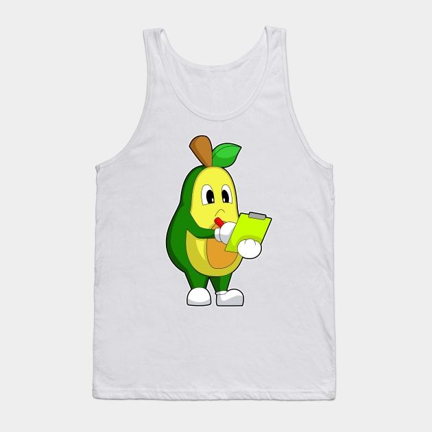 Avocado Secretary Note Tank Top by Markus Schnabel